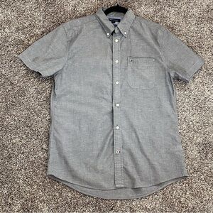 Regular Fit Strech Oxford Shirt gray size M